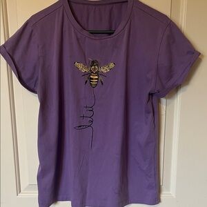Purple Bee Embroidered Women's Top